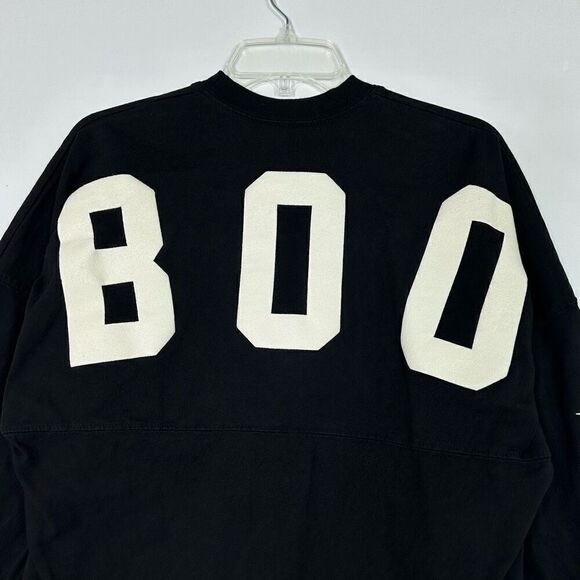 Disney Spirit Jersey Glow Mickey Spider Web Boo Long Sleeve XS Halloween Spooky - Picture 5 of 9